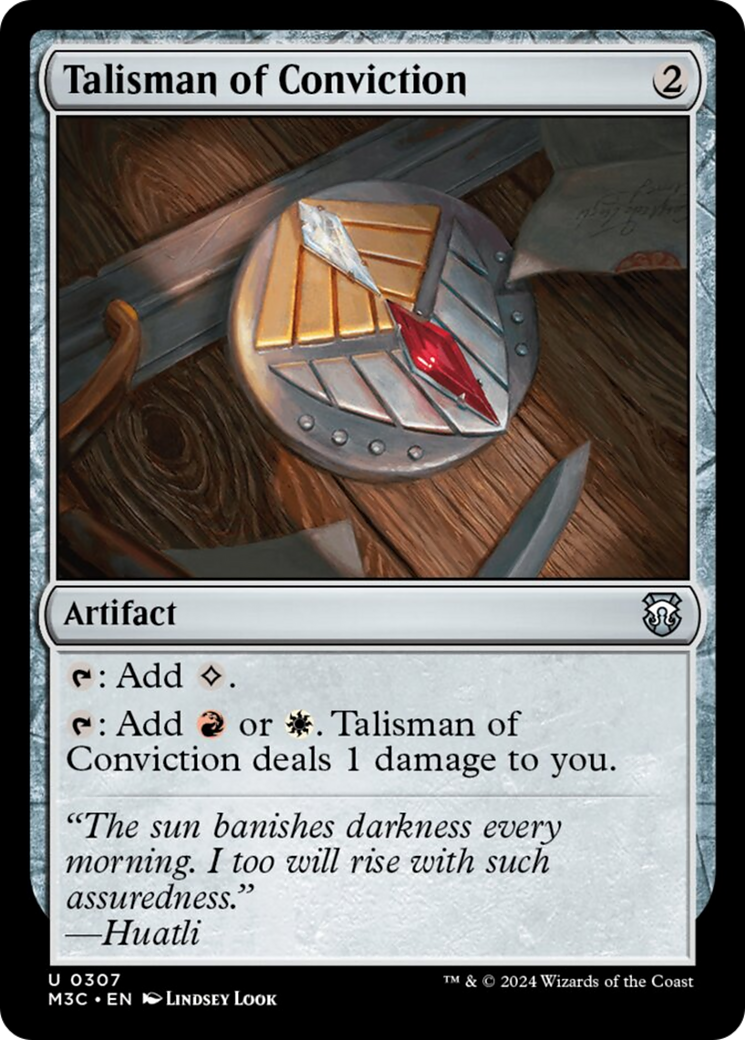Talisman of Conviction (Ripple Foil) [Modern Horizons 3 Commander] | Exor Games Dartmouth