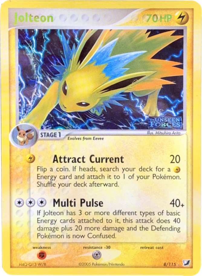 Jolteon (8/115) (Stamped) [EX: Unseen Forces] | Exor Games Dartmouth