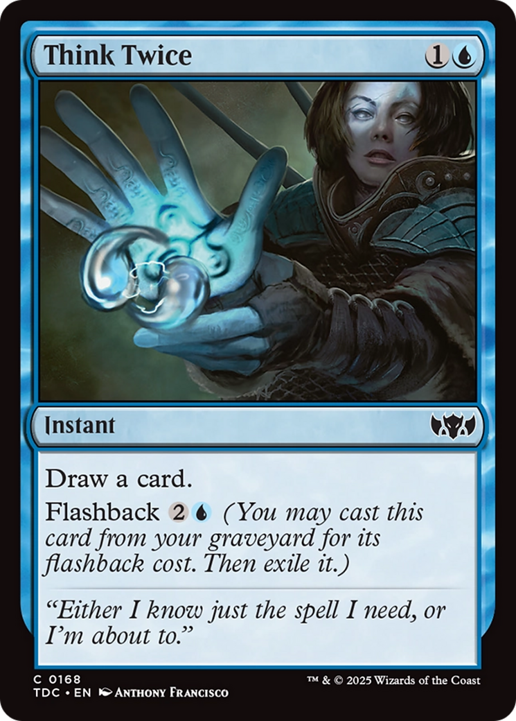 Think Twice [Tarkir: Dragonstorm Commander] | Exor Games Dartmouth