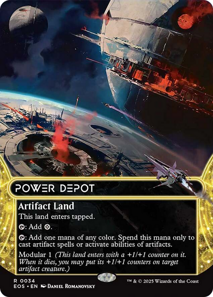 Power Depot (0034) (Borderless) [Edge of Eternities: Stellar Sights] | Exor Games Dartmouth