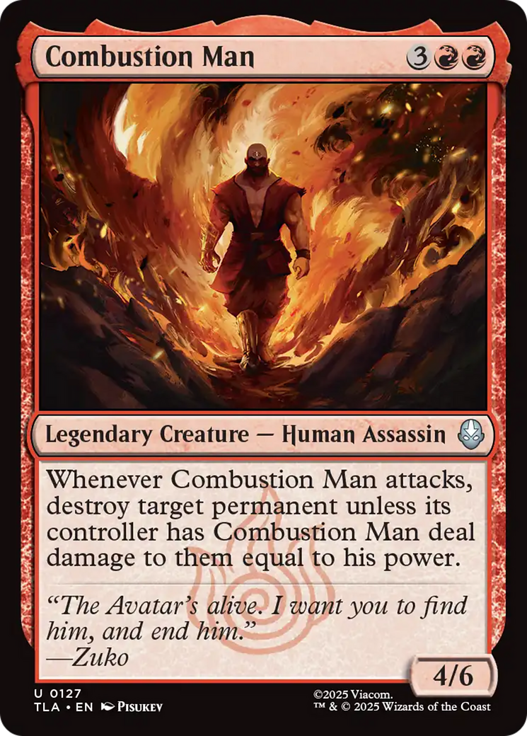 Combustion Man [Avatar: The Last Airbender] | Exor Games Dartmouth