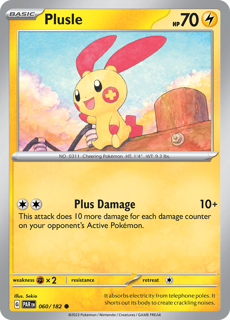 Plusle (060/182) [Scarlet & Violet: Paradox Rift] | Exor Games Dartmouth