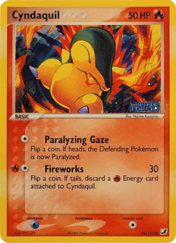 Cyndaquil (54/115) (Stamped) [EX: Unseen Forces] | Exor Games Dartmouth