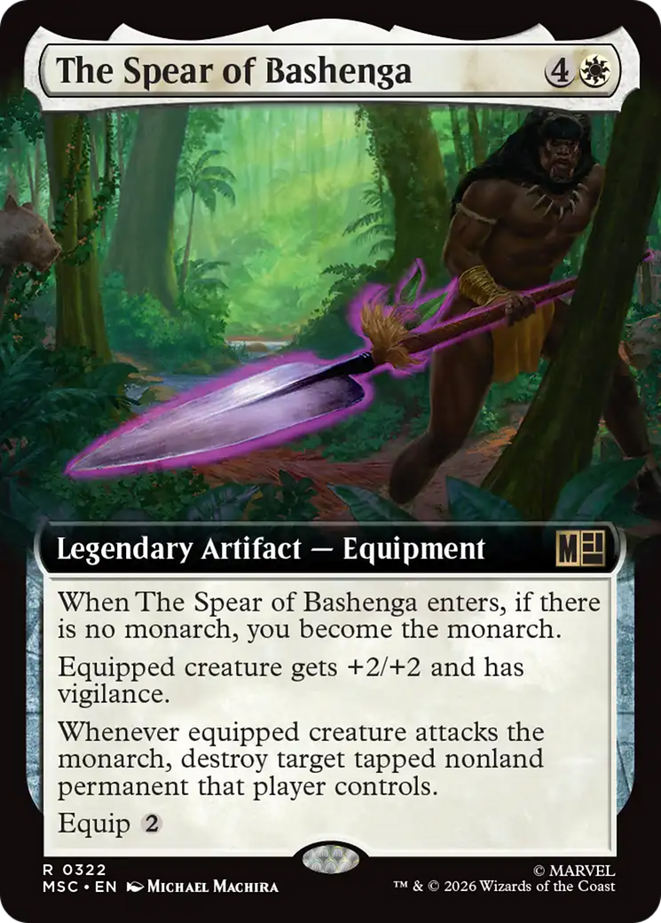 The Spear of Bashenga (Extended Art) [Marvel Super Heroes Commander] | Exor Games Dartmouth