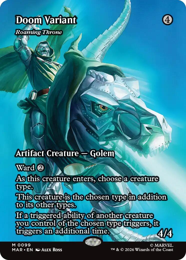 Doom Variant - Roaming Throne (Borderless) [Marvel Universe: Eternal-Legal] | Exor Games Dartmouth