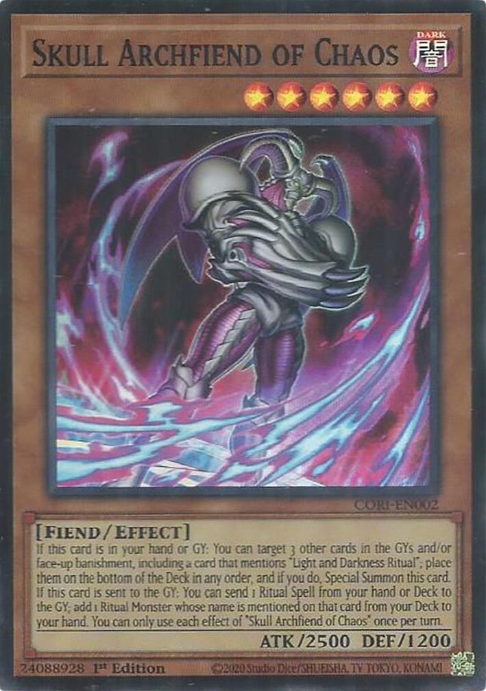 Skull Archfiend of Chaos [CORI-EN002] Super Rare | Exor Games Dartmouth