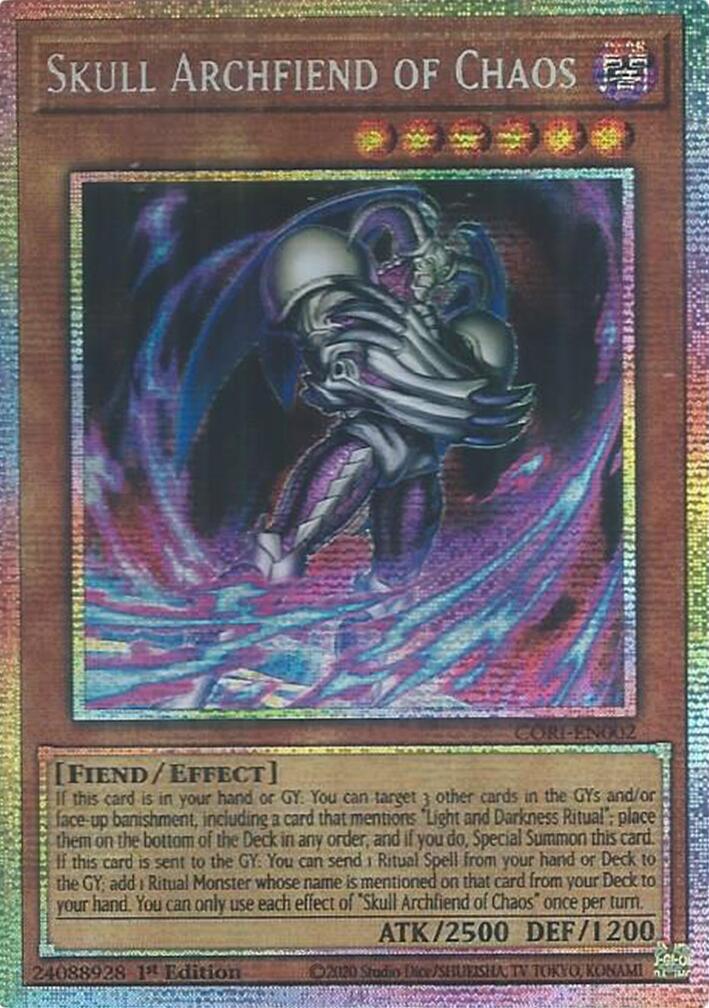 Skull Archfiend of Chaos (Starlight Rare) [CORI-EN002] Starlight Rare | Exor Games Dartmouth