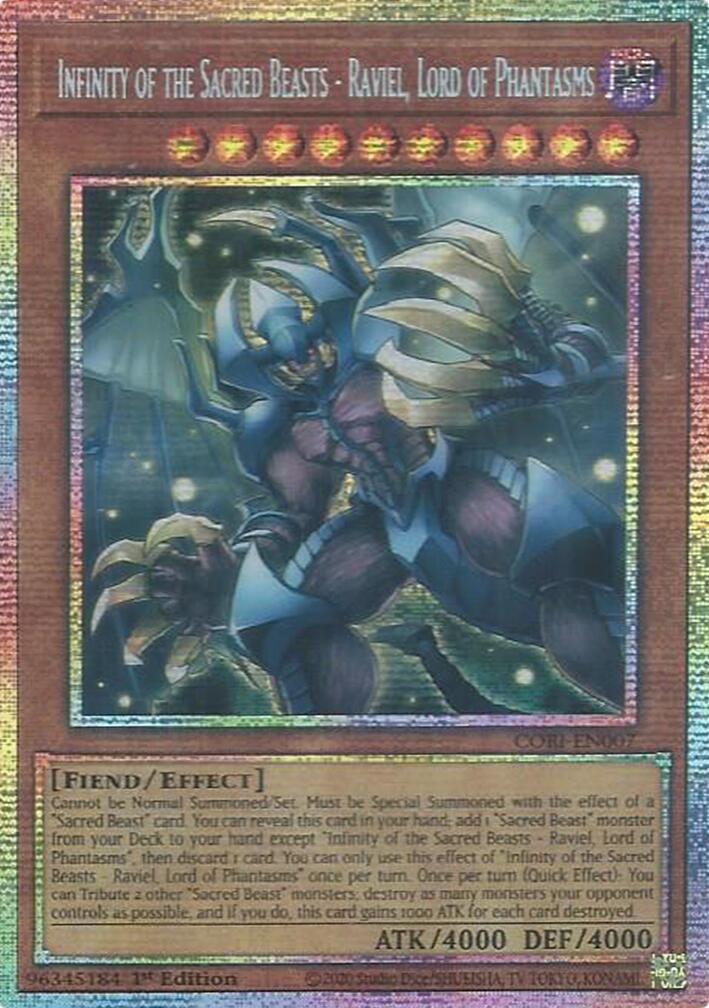 Infinity of the Sacred Beasts - Raviel, Lord of Phantasms (Starlight Rare) [CORI-EN007] Starlight Rare | Exor Games Dartmouth
