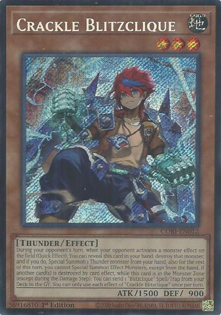 Crackle Blitzclique [CORI-EN012] Secret Rare | Exor Games Dartmouth