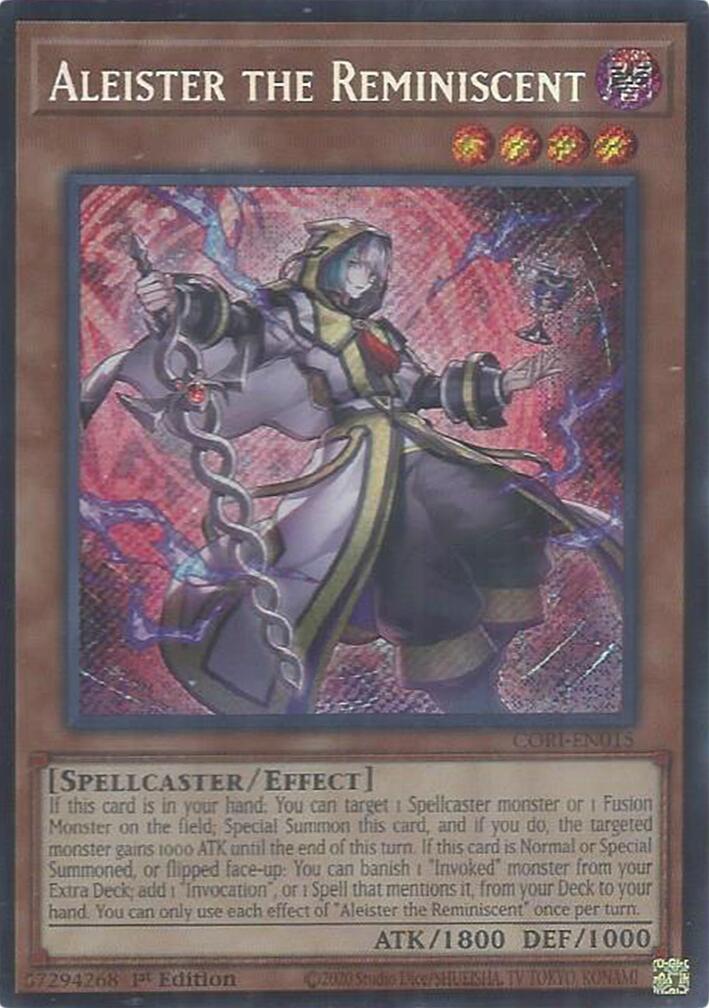 Aleister the Reminiscent [CORI-EN015] Secret Rare | Exor Games Dartmouth