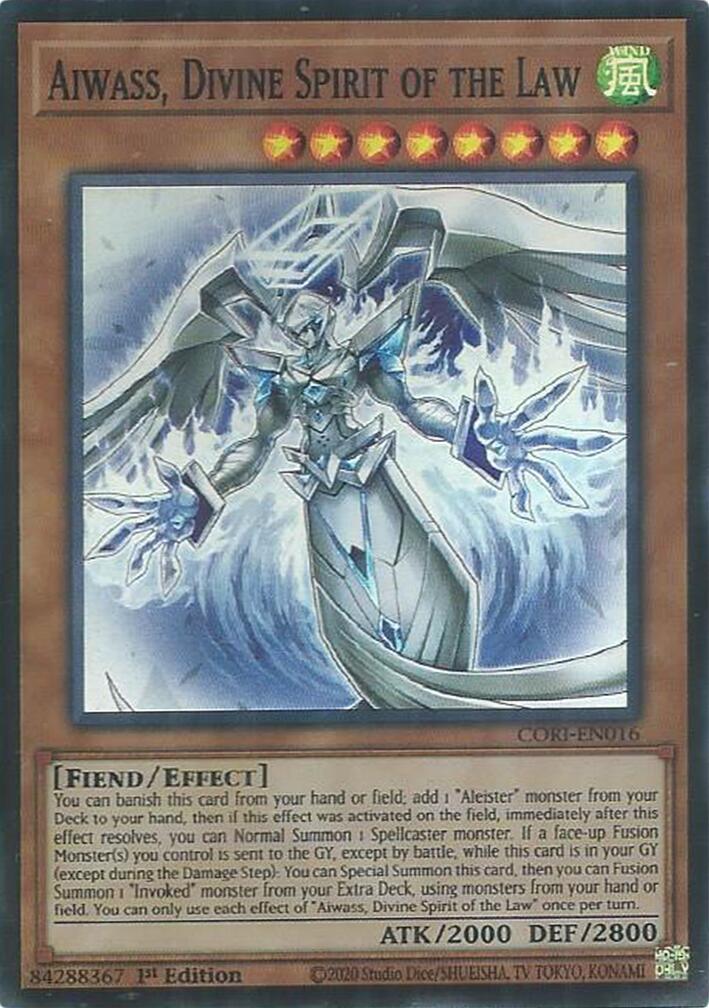 Aiwass, Divine Spirit of the Law [CORI-EN016] Super Rare | Exor Games Dartmouth