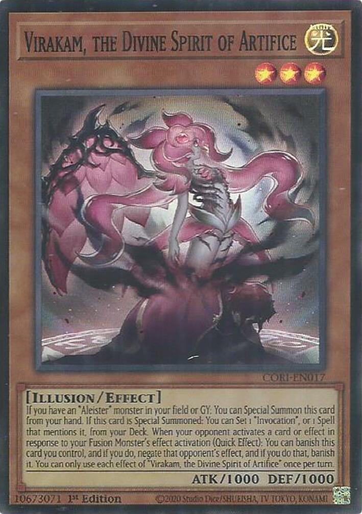 Virakam, the Divine Spirit of Artifice [CORI-EN017] Super Rare | Exor Games Dartmouth