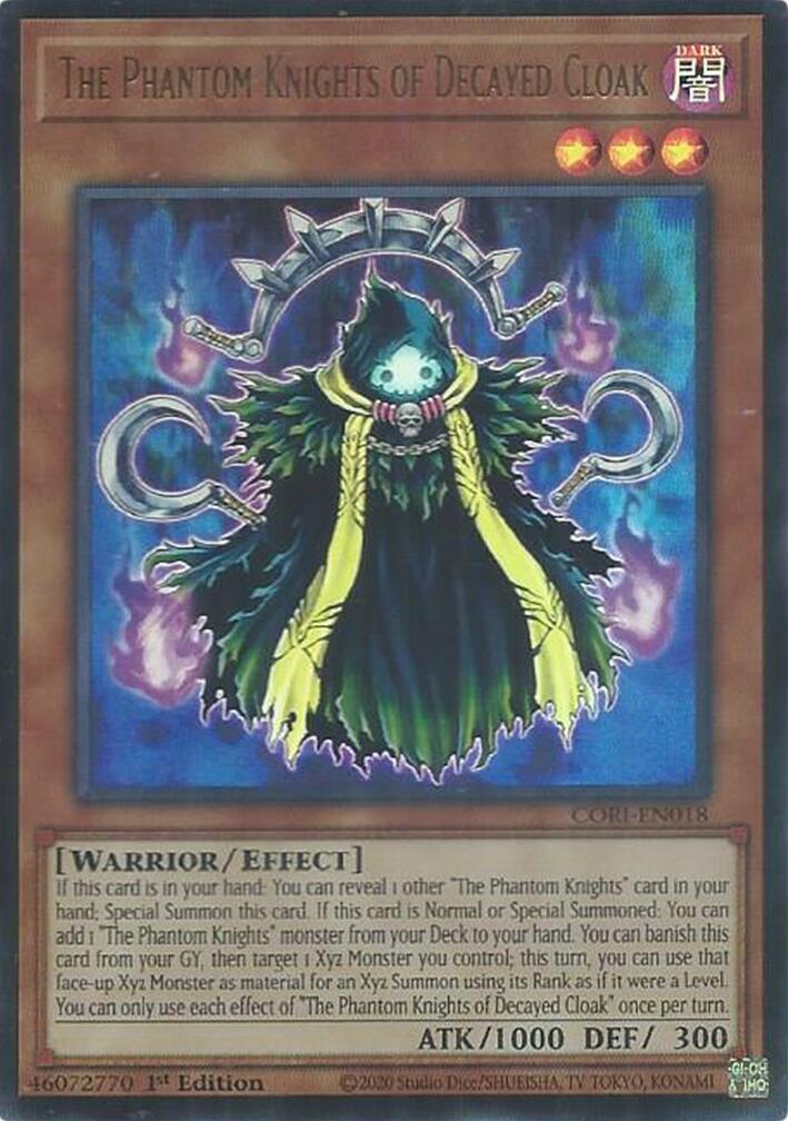 The Phantom Knights of Decayed Cloak [CORI-EN018] Ultra Rare | Exor Games Dartmouth