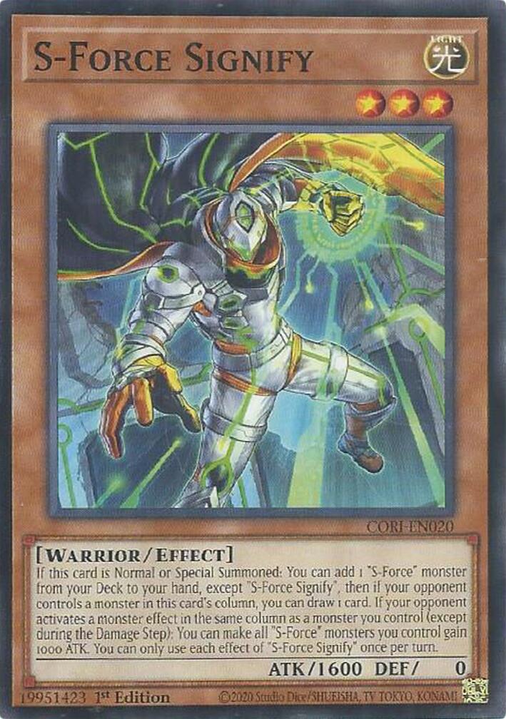 S-Force Signify [CORI-EN020] Common | Exor Games Dartmouth