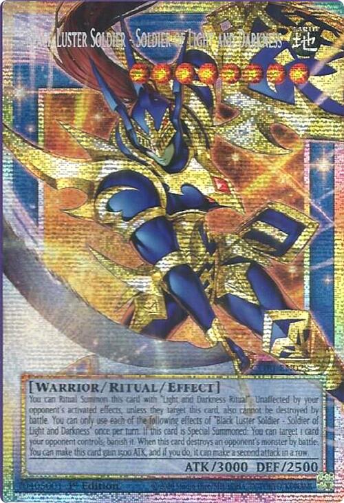 Black Luster Soldier - Soldier of Light and Darkness (Starlight Rare) (Extended Art) [CORI-EN028] Starlight Rare | Exor Games Dartmouth