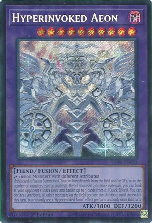 Hyperinvoked Aeon [CORI-EN033] Secret Rare | Exor Games Dartmouth