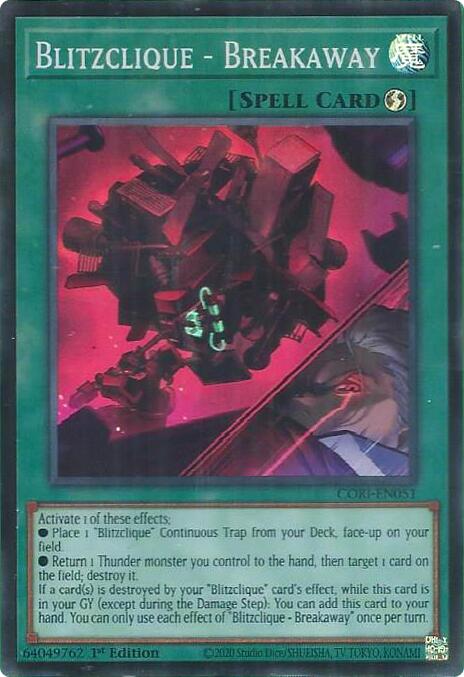 Blitzclique - Breakaway [CORI-EN051] Super Rare | Exor Games Dartmouth