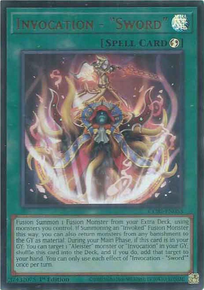 Invocation - "Sword" [CORI-EN053] Ultra Rare | Exor Games Dartmouth