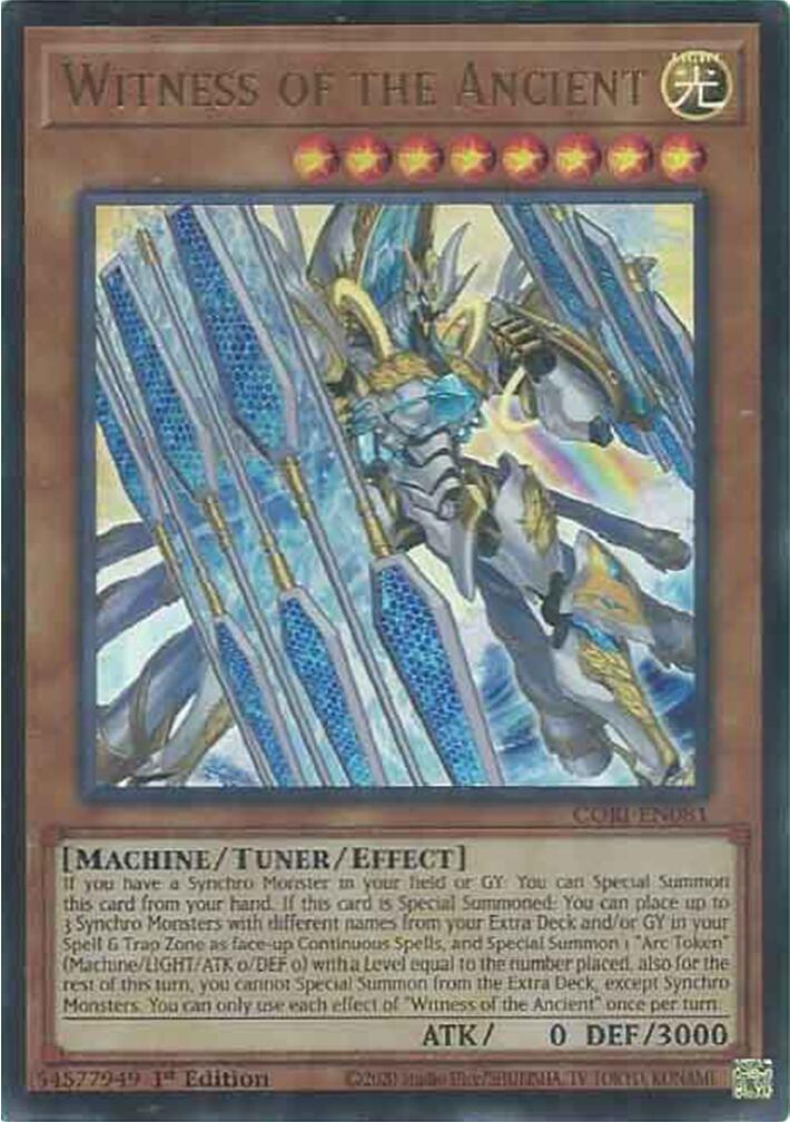 Witness of the Ancient [CORI-EN081] Ultra Rare | Exor Games Dartmouth
