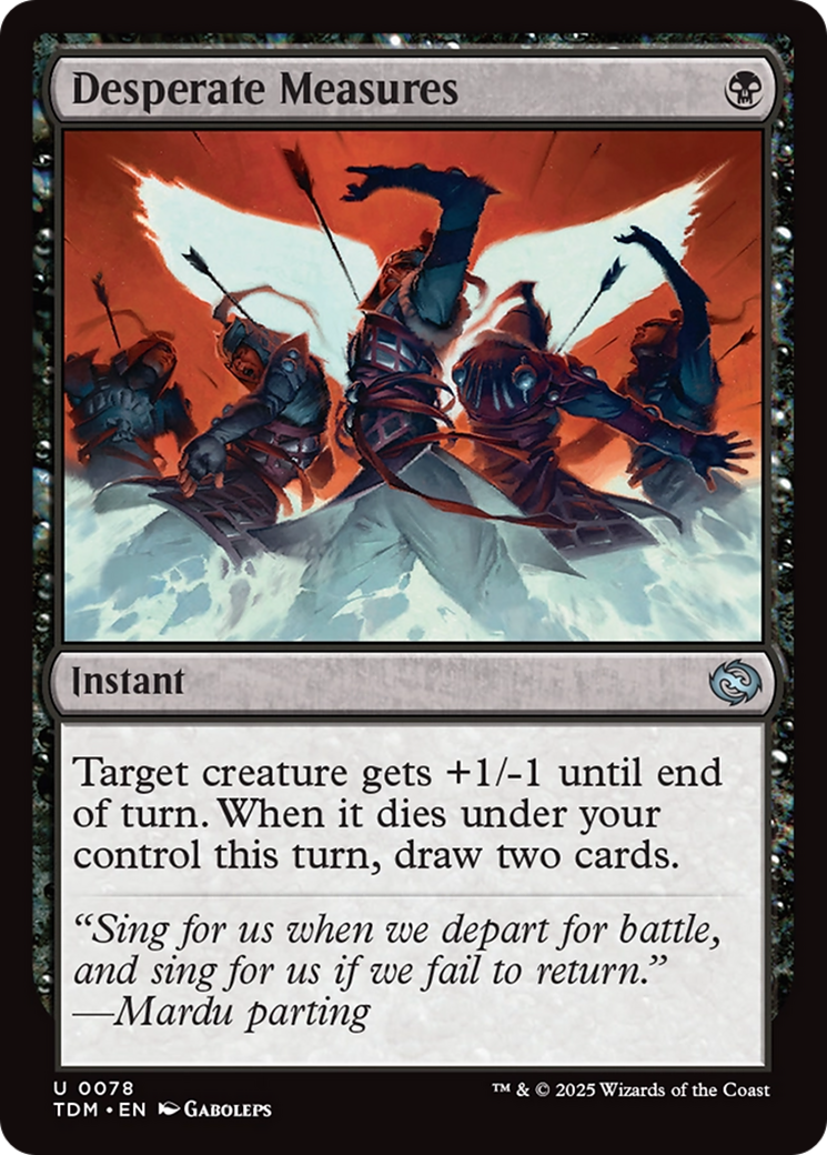 Desperate Measures [Tarkir: Dragonstorm] | Exor Games Dartmouth