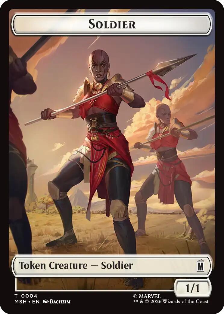 Soldier // Goat Double-Sided Token [Marvel Super Heroes Commander Tokens] | Exor Games Dartmouth