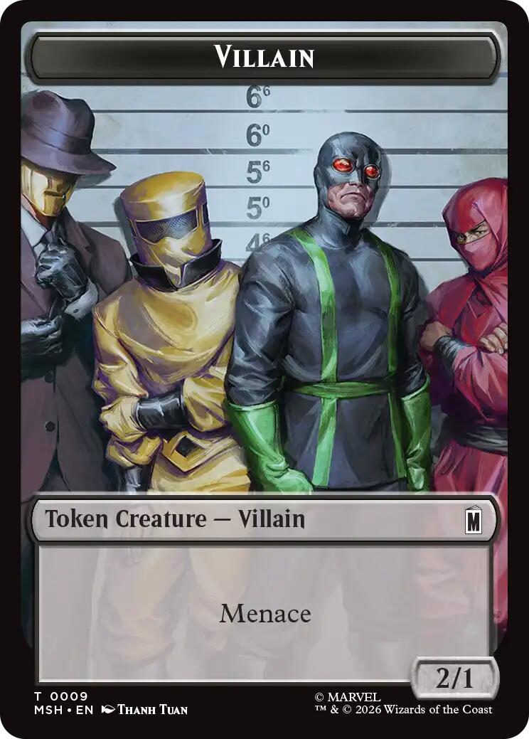 Villain // Soldier Double-Sided Token [Marvel Super Heroes Tokens] | Exor Games Dartmouth