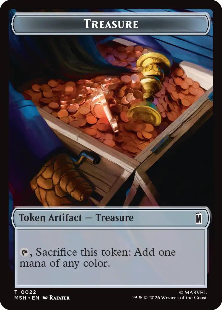 Villain // Treasure Double-Sided Token [Marvel Super Heroes Tokens] | Exor Games Dartmouth
