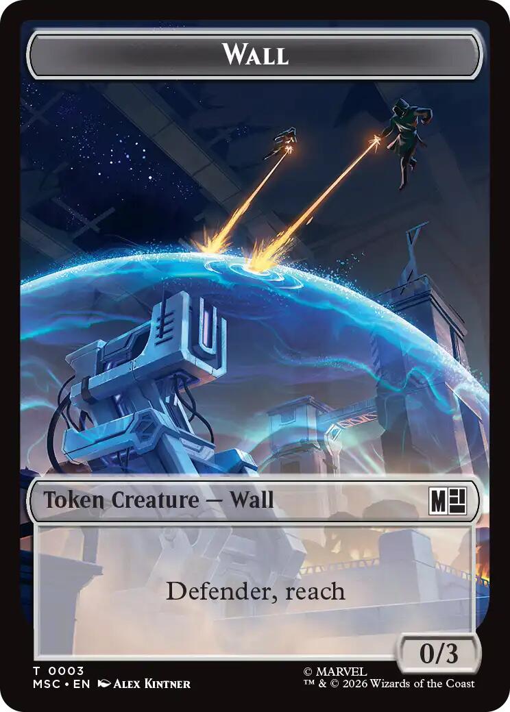 Wall // Council of Reeds Double-Sided Token [Marvel Super Heroes Commander Tokens] | Exor Games Dartmouth