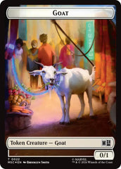 Goat // Soldier Double-Sided Token (Surge Foil) [Marvel Super Heroes Commander Tokens] | Exor Games Dartmouth