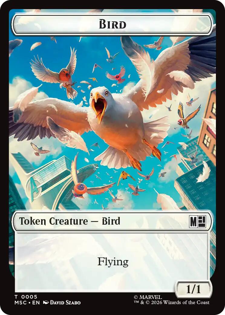 Bird // Rhino Double-Sided Token [Marvel Super Heroes Commander Tokens] | Exor Games Dartmouth