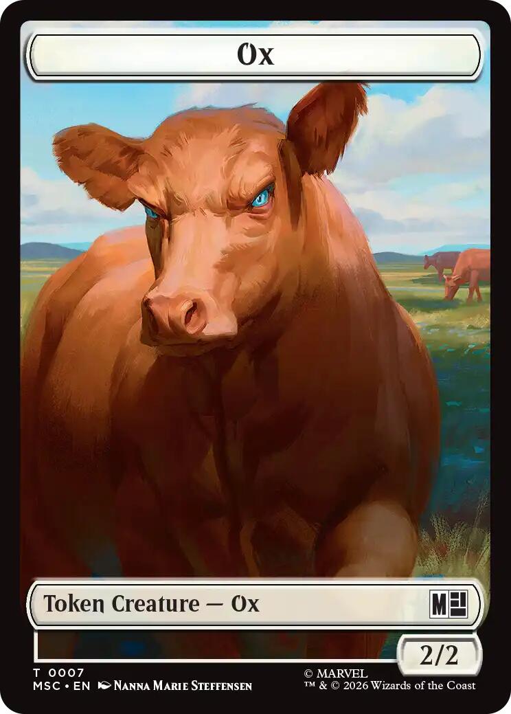 Ox // Vibranium Double-Sided Token [Marvel Super Heroes Commander Tokens] | Exor Games Dartmouth