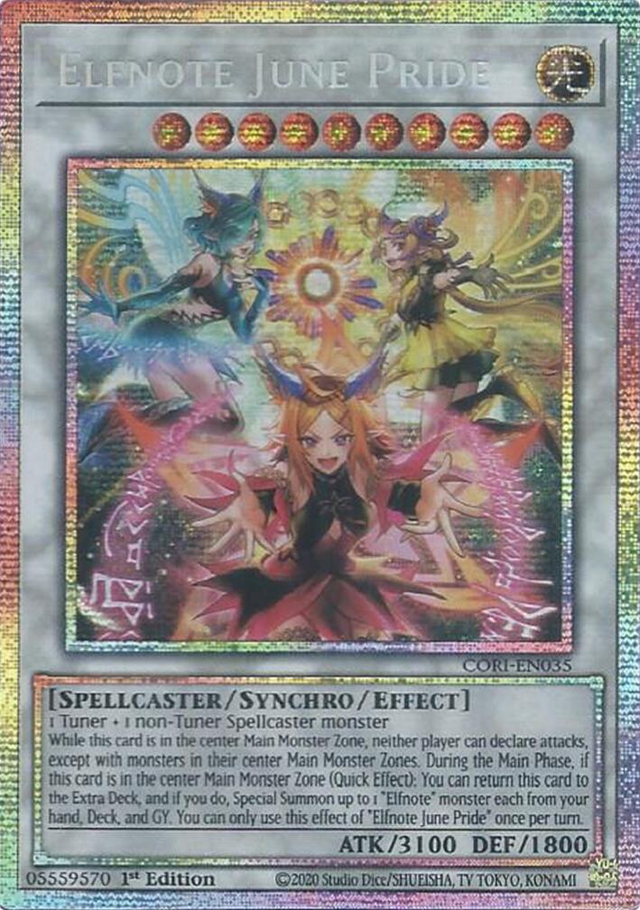 Elfnote June Pride (Starlight Rare) [CORI-EN035] Starlight Rare | Exor Games Dartmouth