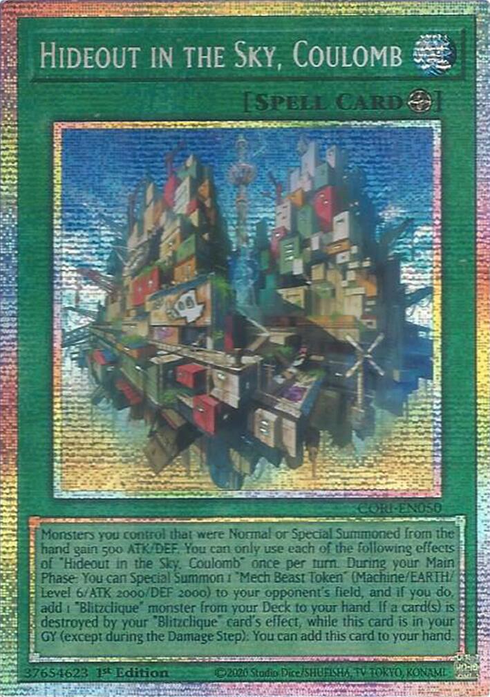 Hideout in the Sky, Coulomb (Starlight Rare) [CORI-EN050] Starlight Rare | Exor Games Dartmouth