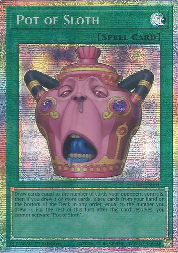Pot of Sloth (Starlight Rare) [CORI-EN061] Starlight Rare | Exor Games Dartmouth