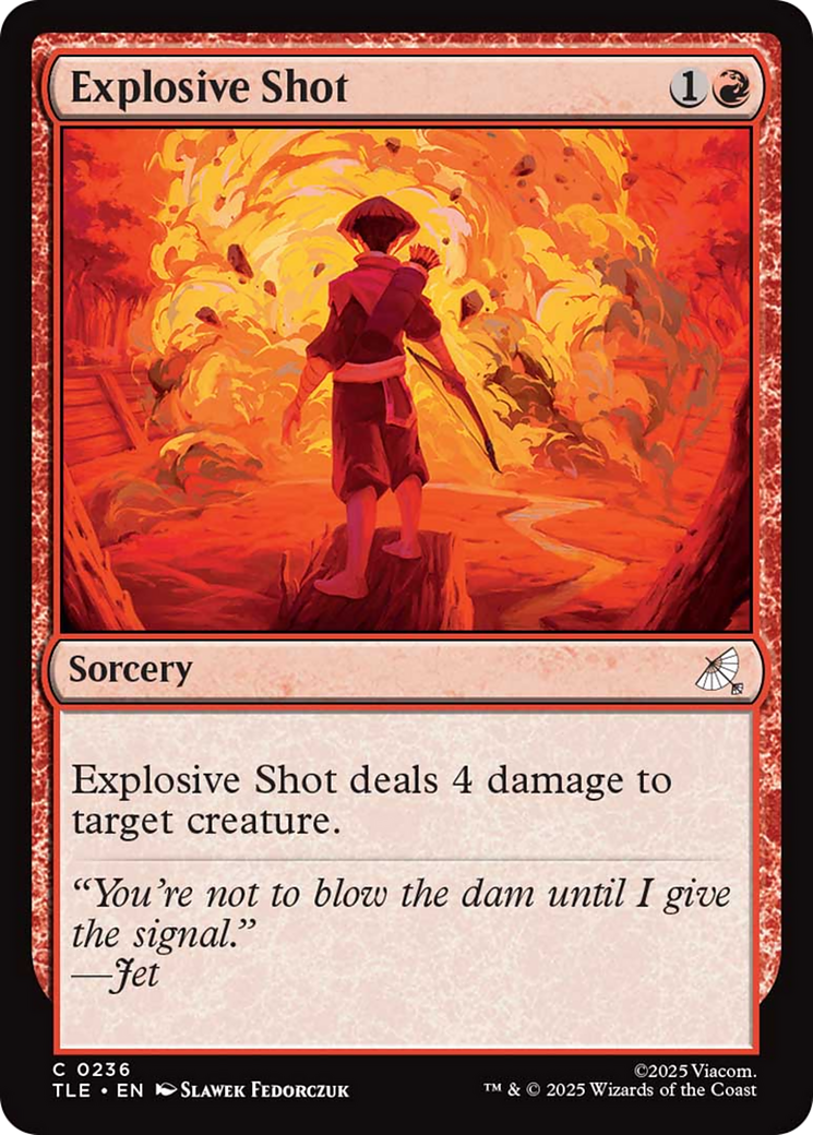 Explosive Shot [Avatar: The Last Airbender: Eternal-Legal] | Exor Games Dartmouth
