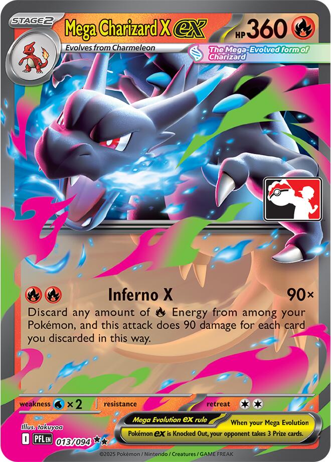 Mega Charizard X ex (013/094) [Prize Pack Series Nine] | Exor Games Dartmouth