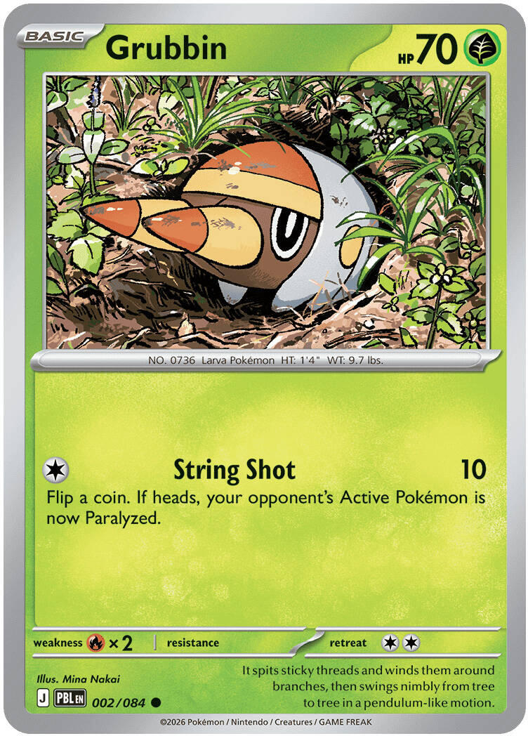 Grubbin (002/084) [Mega Evolution: Pitch Black] | Exor Games Dartmouth