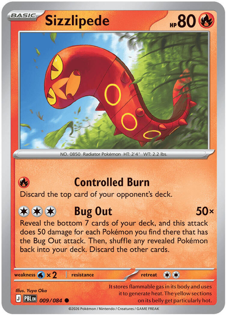 Sizzlipede (009/084) [Mega Evolution: Pitch Black] | Exor Games Dartmouth