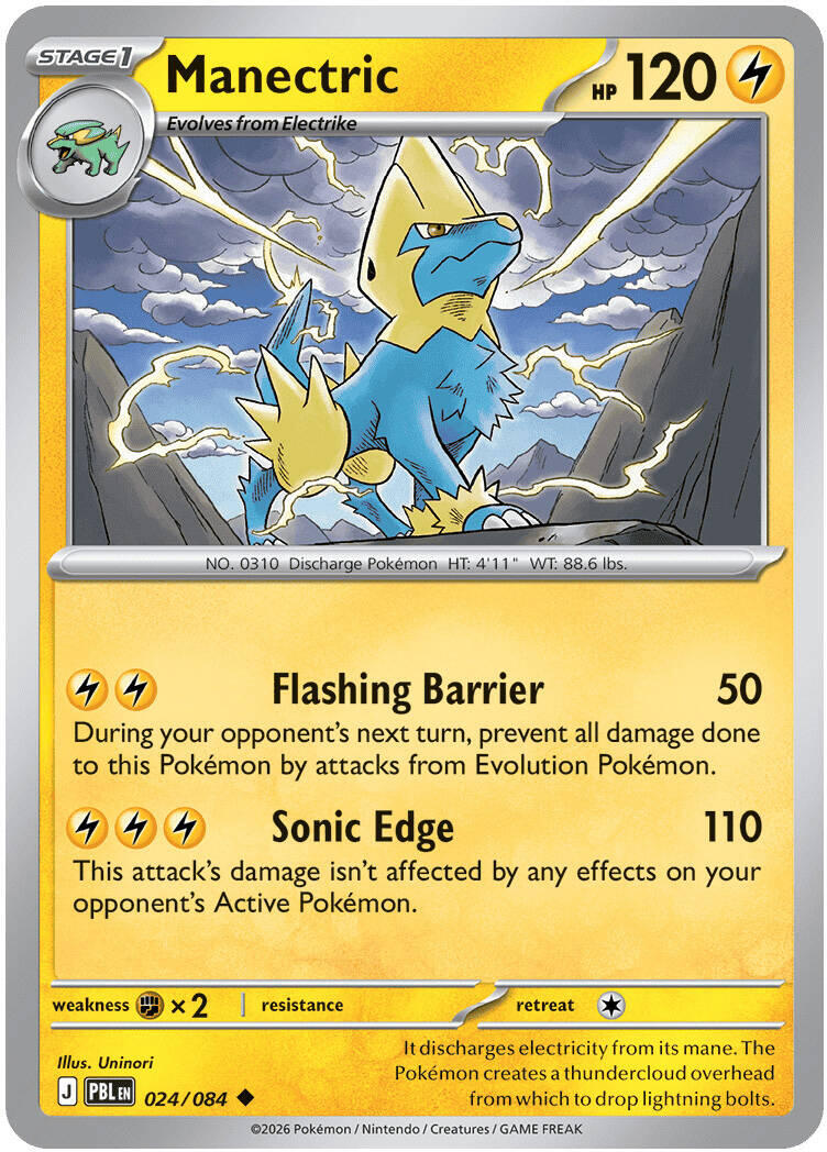 Manectric (024/084) [Mega Evolution: Pitch Black] | Exor Games Dartmouth