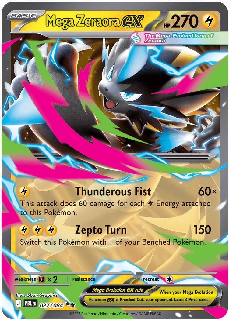 Mega Zeraora ex (027/084) [Mega Evolution: Pitch Black] | Exor Games Dartmouth