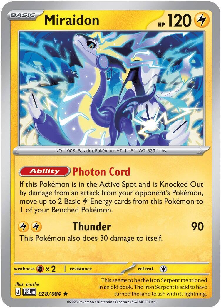 Miraidon (028/084) [Mega Evolution: Pitch Black] | Exor Games Dartmouth