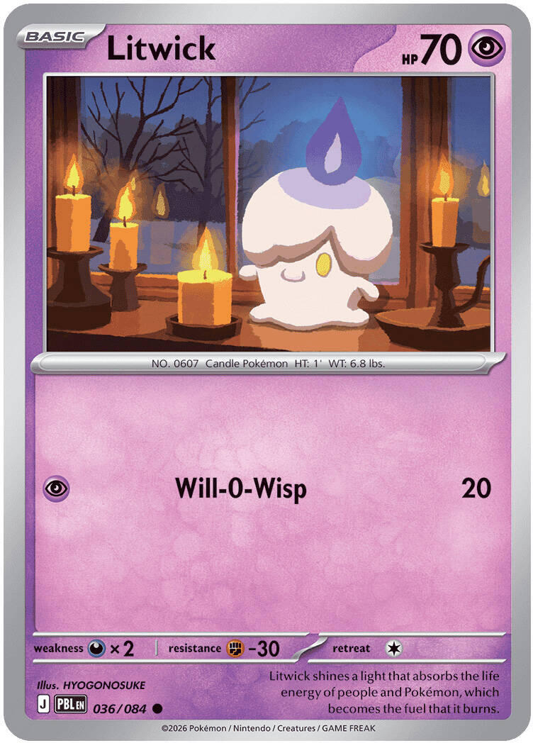 Litwick (036/084) [Mega Evolution: Pitch Black] | Exor Games Dartmouth
