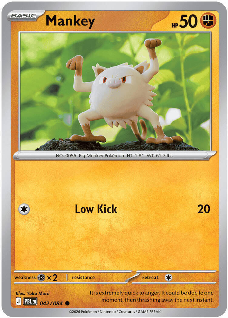 Mankey (042/084) [Mega Evolution: Pitch Black] | Exor Games Dartmouth