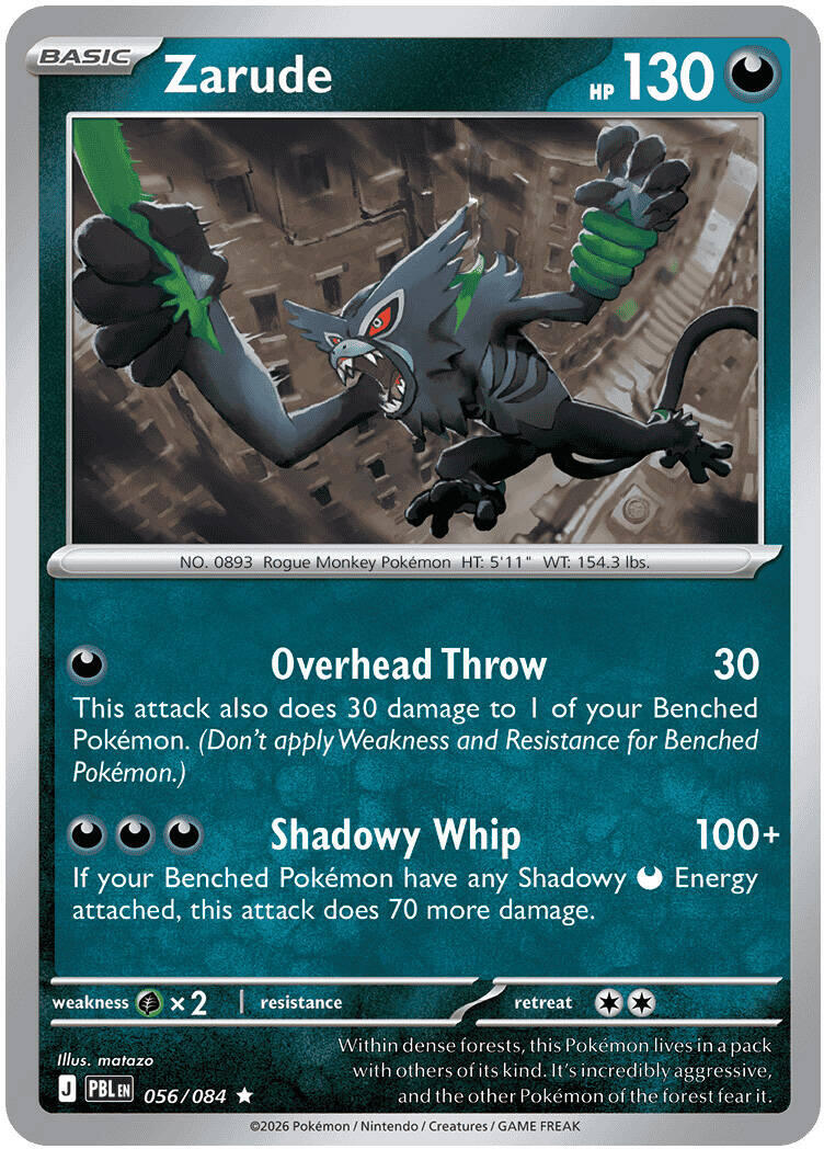 Zarude (056/084) [Mega Evolution: Pitch Black] | Exor Games Dartmouth