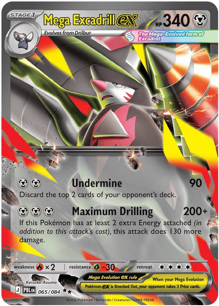 Mega Excadrill ex (065/084) [Mega Evolution: Pitch Black] | Exor Games Dartmouth