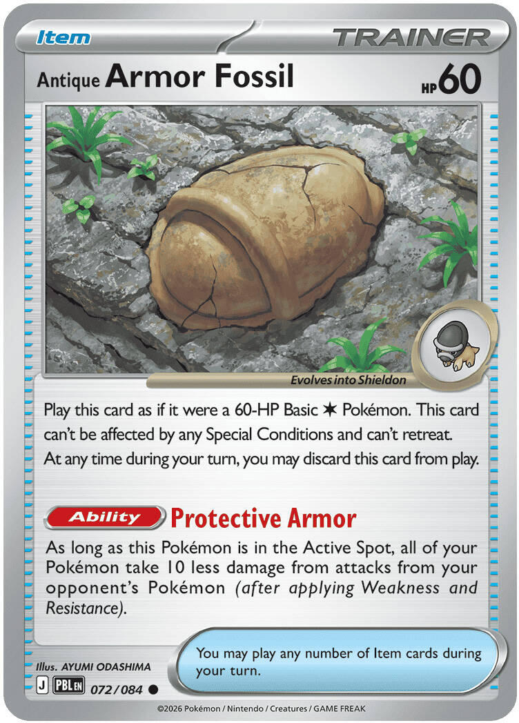 Antique Armor Fossil (072/084) [Mega Evolution: Pitch Black] | Exor Games Dartmouth