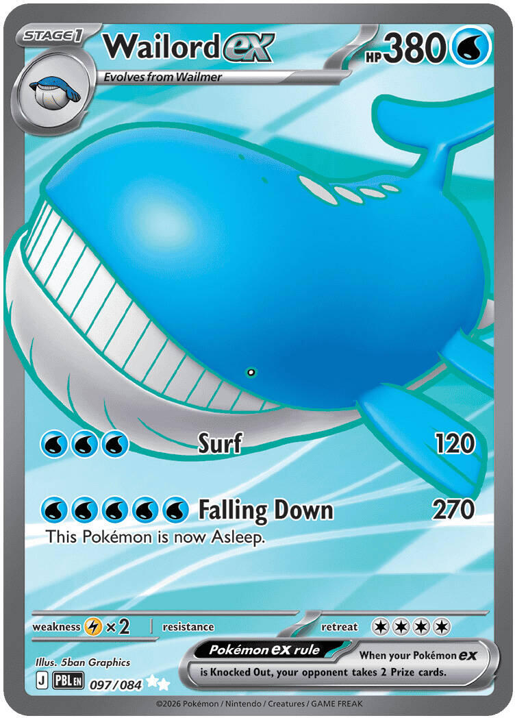 Wailord ex (097/084) [Mega Evolution: Pitch Black] | Exor Games Dartmouth