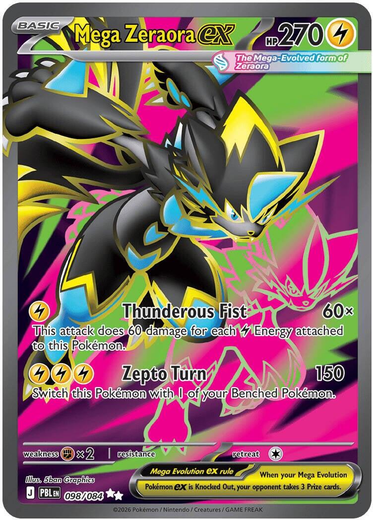 Mega Zeraora ex (098/084) [Mega Evolution: Pitch Black] | Exor Games Dartmouth