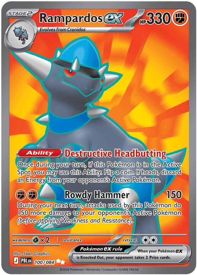Rampardos ex (100/084) [Mega Evolution: Pitch Black] | Exor Games Dartmouth