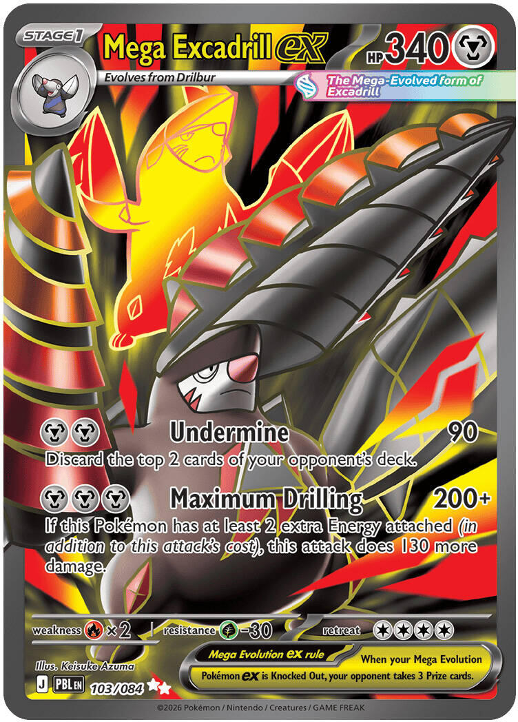 Mega Excadrill ex (103/084) [Mega Evolution: Pitch Black] | Exor Games Dartmouth